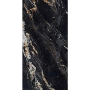 Indian Porcelain Floor Tiles 240x120 cm Nero B Glossy | Emaar Al Watan (EMAC)