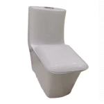 كرسي دورة مياه أرضي سيراميك، مقاس 25 سم، أبيض