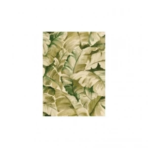 American Wallpaper Leaf-Patterned Design, Size 10mx0.53m, Green Color | Balbaid Decor Company
