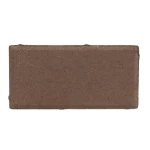 Holland Rough Texture Interlock Pavement Flooring Tile, Dimensions 20x10x6 cm, Dark Brown Color Without Chamfer | Al Sarif Company