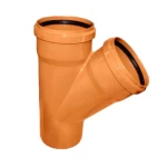 45° Wye Tee  UPVC Al-Jawdah Size 4 inch Color Orange