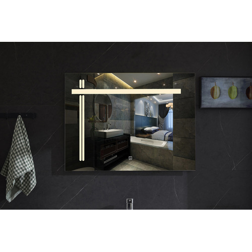 LED Bathroom Mirror 60x80 cm, Elegant Design | Alsaggaf company