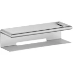 رف دش ستانلس ستيل ابعاد 31×12×11 سم، لون فضي