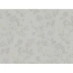 Italian Wallpaper Pale Gray Color Floral Design, Size 10mx0.53m, Model Z66805
