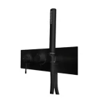 Two Way Concealed Shower Mixer, Weight 5.57 kg, Matte Black Color