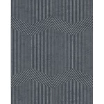 Spanish Wallpaper Dark Blue Color Geometric Design, Size 10mx0.53 m, Model 1102-1
