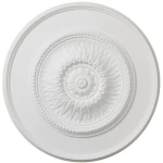 ميدالية سقف فوم PU، مقاس 60 سم، لون أبيض | شركة زخارف