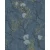 Italian Wallpaper Dark Blue Color leaf-Patterned Design, Size 10mx1.06m, Model 72959