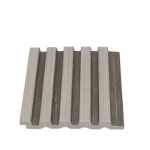 Synthetic Wood Panels PS, beige with brown Color, Size 16x290 cm, Model  JU-0011