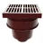 Cast Iron Floor Drain, 110 mm Outlet Size, with Square Strainer | Saudi Cast Factory