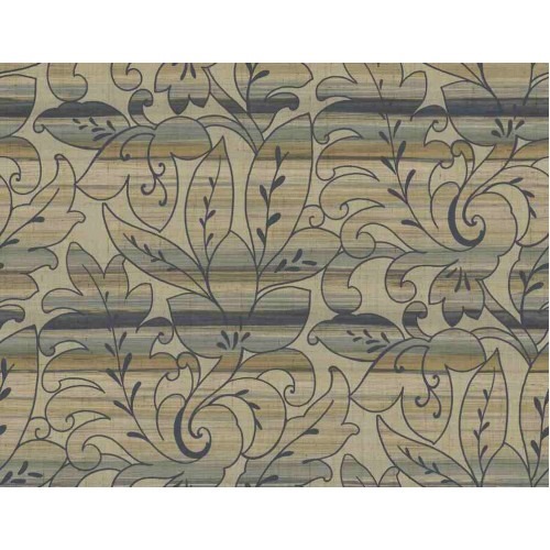 American Leaf-Patterned Wallpaper 10m x 0.53m Pale Beige | Balbaid Decor Company