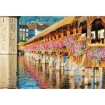 Decorative wall mural rustic design, size 366cm × 254 cm, beige color