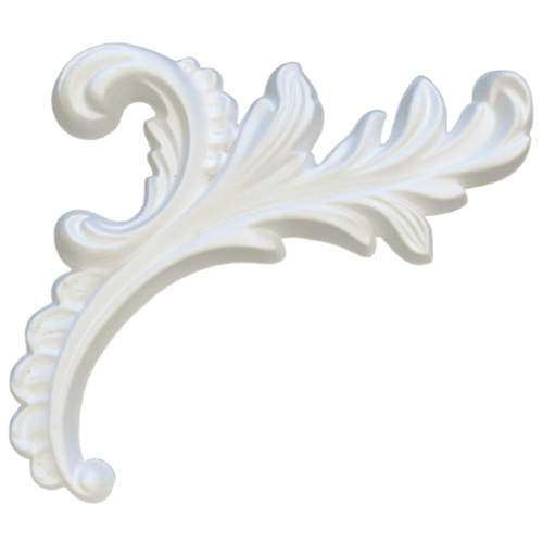 Exterior Decorative Cornices 19 cm Height, 2 cm Width, 20 cm Length, White | Zakharef factory