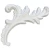 Exterior Decorative Cornices, 19 cm Height, 2 cm Width, 20 cm Length, White Color | Zakharef factory
