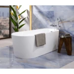 Lucite Bathtub Size 170×80×60 cm, White Color
