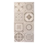 بلاط حوائط داخلي، تشطيب لامع، رمادي أسمنتي، الأبعاد 30 × 60 سم