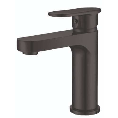 Short Washbasin Mixer 13.4×16.2 cm, Black Color | Prime Alarabia