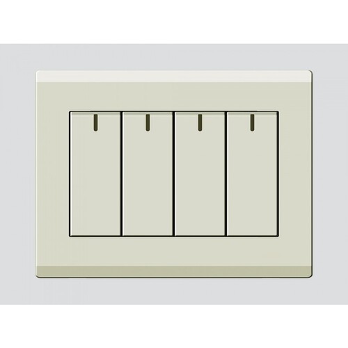مفتاح رباعي 16 أمبير مقاس 7×7 سم لون بيج | Art DNA