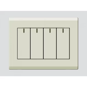Quadruple Switch 16 Amp 7x7 cm Beige Color | Art DNA