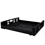 صندوق بلاستيك للاطعمة، أسود اللون، مقاس 17×44×64 سم، موديل ARJTB