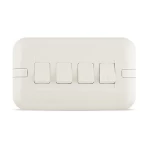 مفتاح كهرباء رباعي اتجاهين (دركسيون) 10 أمبير، ابيض، مقاس 7×14 سم، 250 فولت | سبكترا