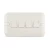 10 Amp Electrical Switch 4 Gang 2 Way, White Color, 7x14cm Size, 250 Volts | Spectra