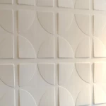 ألواح ديكور 3D، طول 50 سم × عرض 50 سم، لون سكرى، موديل بيتشز