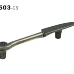 مسكة خزانة المطبخ، شكل سكينة مقاس 96 مم، تشطيب نيكل مصنفر