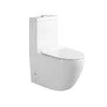 Floor Mounted Toilet Size 25 cm, Chinese Round Shape, White Color