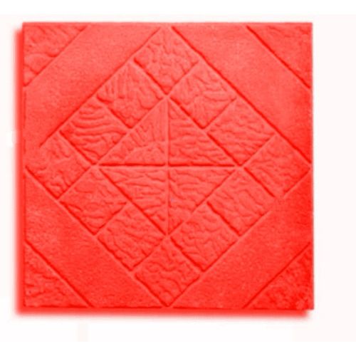 Cement Floor Tiles 40x40x4 cm Red Color | Al Wasad Industrial