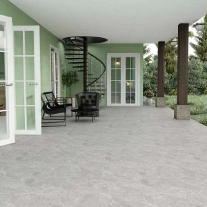 Ceramic Floor Tiles 12mm Thickness, 43x43 cm, Light Gray | Saudi Ceramics
