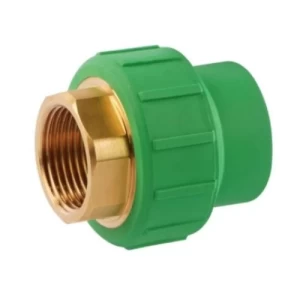 PPR Coupler Hex Female Thread Size 90x3 mm Outside Diameter 120 mm Green | Ask Thermal Pipes Factory