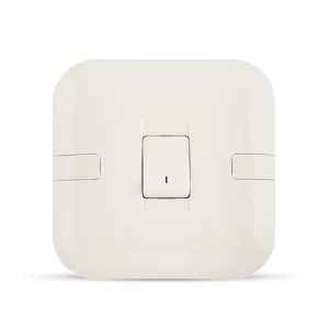 20A DP Switch with LED Indicator, 1 Gang, White, 7x7cm, 250V | Spectra