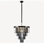 Classic Ceiling Light Luxury Design, Black Color, Dimensions 85x35x30 cm