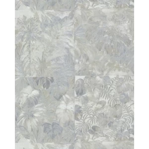 Wall Decoration Leaf-Patterned Design 10 m x 1.06 m Pale Gray | Balbaid Decor Company