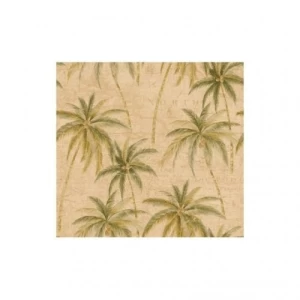 Leaf-Patterned Wall Covering 10m x 0.53m Beige, Model TR20004 | Balbaid Decor Company