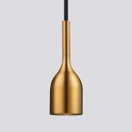 Pendant Light with Single lighting unit, Gold Color, Size 47 × 152 mm, Cord Length 1500 mm