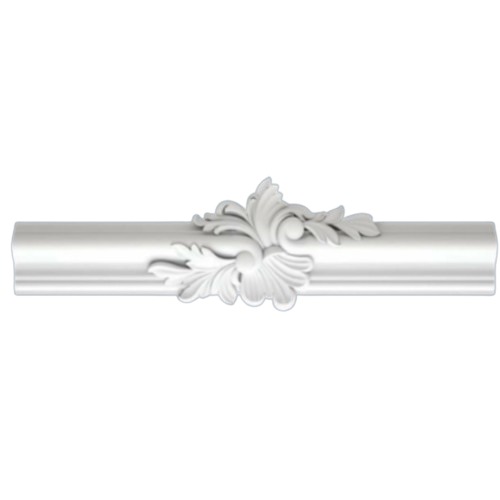 PU Foam Ceiling Decorative Cornices Size 2.5x26.5 cm White | Zakharef factory