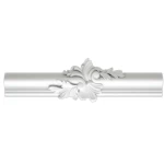 PU Foam Ceiling Decorative Cornices, Size 2.5x26.5 cm, White Color | Zakharef factory
