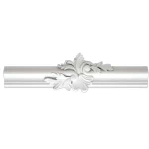 PU Foam Ceiling Decorative Cornices Size 2.5x26.5 cm White | Zakharef factory