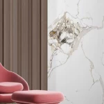 Decorative Chipboard Panel, White Color, 2.95 m Length, 60 cm Width, 9 mm Thickness