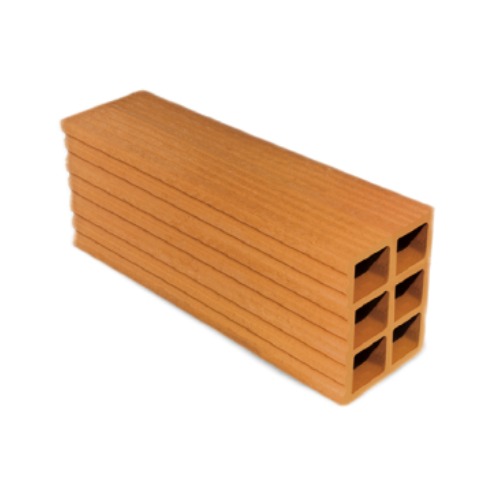 طوب احمر هولو مقاس 40×20×10 سم قوة التحمل 25 كغم / سم2 | الطوب الأحمر السعودي(العمودي)