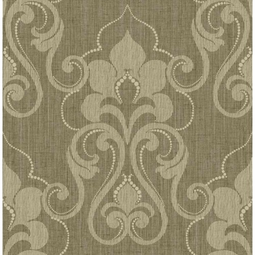 Classic Wallpaper Dark Beige 10m x 0.53m, Model BC60108 | Balbaid Decor Company