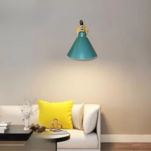 Modern Green Wall Sconces One Bulb, 20 cm Height, 18 cm Width | Matkel Store