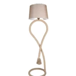 أباجورة ستاند مودرن، ارتفاع 144 سم، قطر 44 سم، لون بيج