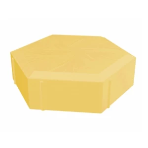 Hexagonal Interlock Paver Tiles Thickness 6 cm Yellow Color | Meyar
