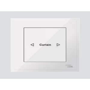 Single Curtain Switch D3 Piano 7×7 cm White Color | Art DNA