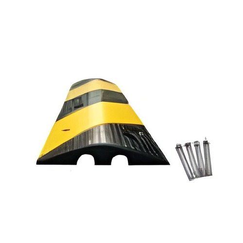 Rebel Cable Speed Bump 2 Line, Size 30x6 cm, Length 1 Meter, Yellow and Black | Rebel