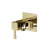 Copper Bidet Mixer, Withstands Pressure 15 Bar, Dimensions 9×9×16.2 cm, Shiny Gold Color