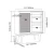 Natural Wood Storage Cabinet 97x83x36 cm with Rattan | Revvvd Factory - Image 2